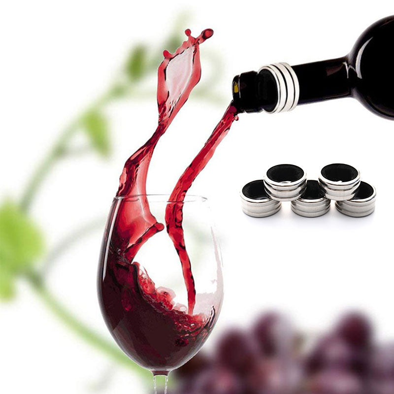 Anillos anti goteo para botellas de vino (incluye 5 unidades)